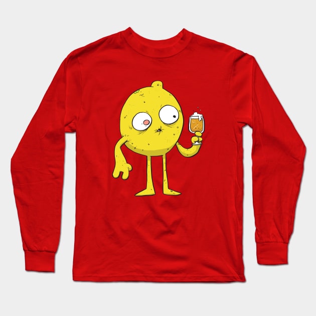 Sour Beer Monster Long Sleeve T-Shirt by striffle